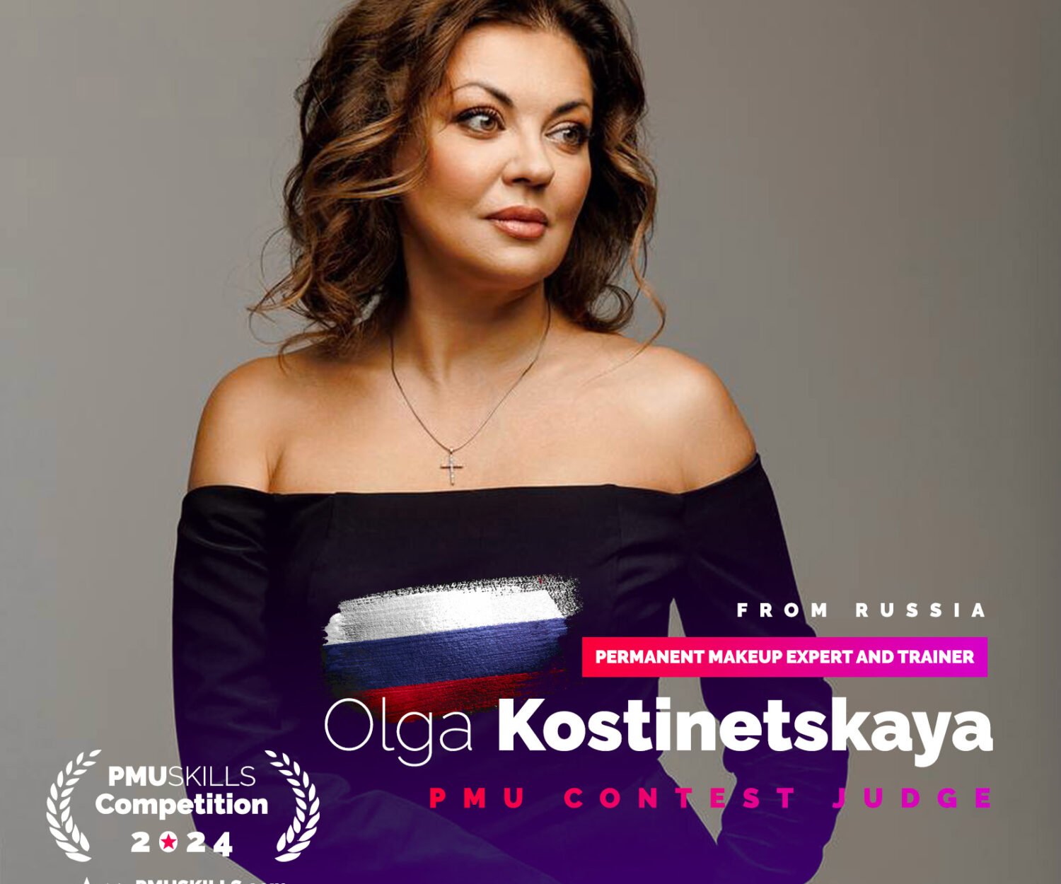 Olga Kostinetskaya PmuSkills Judge (Permanent Makeup Championship)