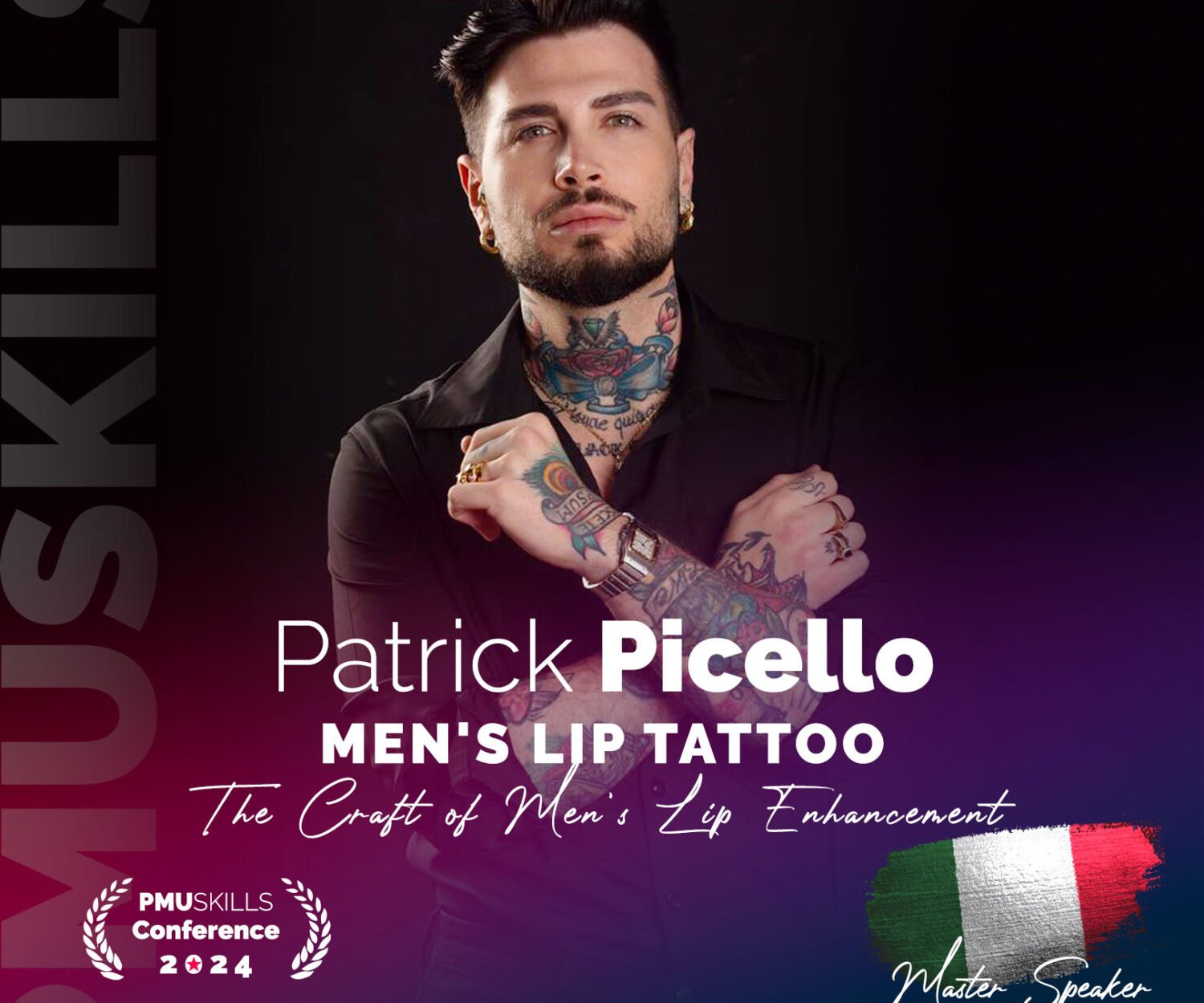 Enhance Male Beauty: Discover Lip Tattooing with Patrick Picello