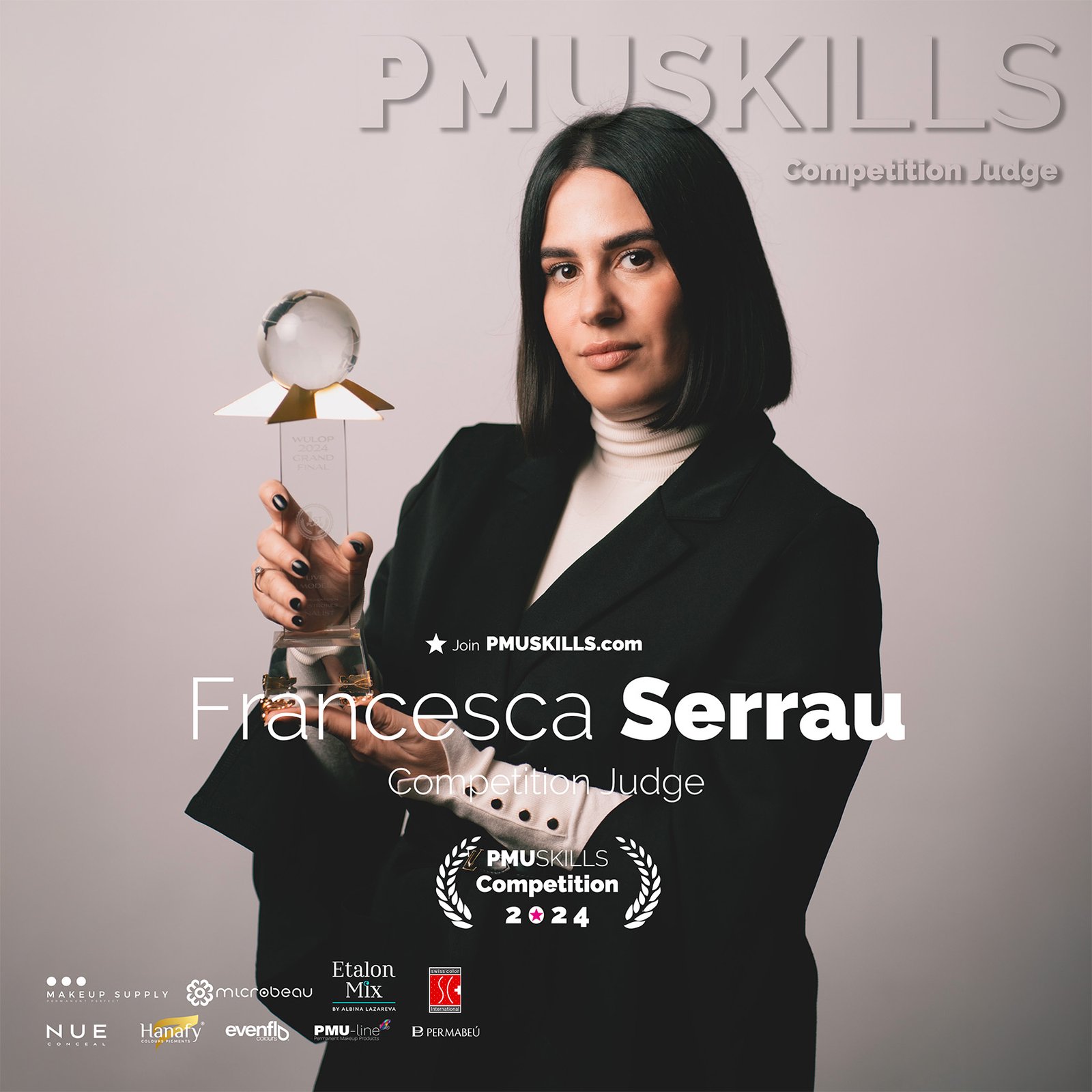 Francesca Serrau, PMU Skills 2024 Judge | WULOP World Champion in Microblading