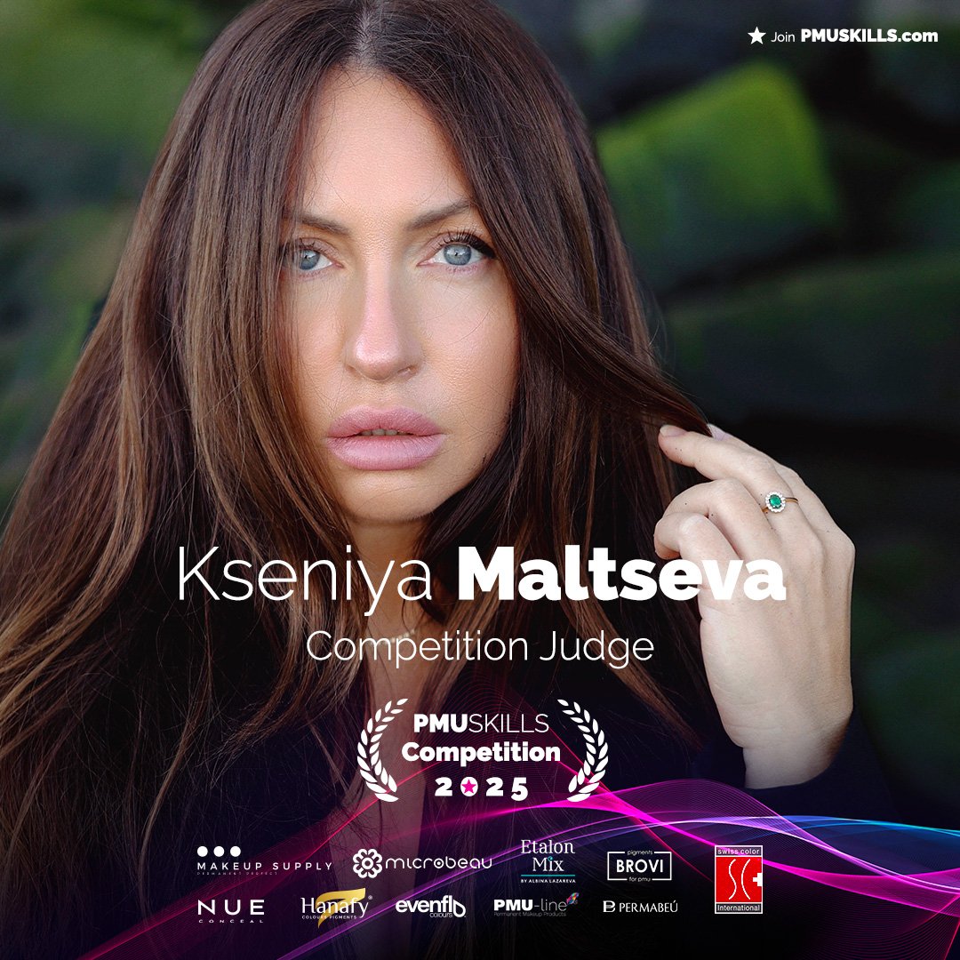 Kseniya Maltseva – International PMU Trainer, Judge and Founder of MAMi Pigments